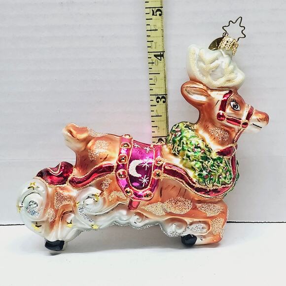 Christopher Radko Collectibles 2002 Team Captain Ornament Rudolph RARE in Box - Picture 1 of 4
